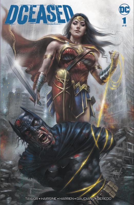 DCEASED #1 PARRILLO VARIANT BATMAN WONDER WOMAN TRADE DRESS LTD 1500 W/ COA NEW!