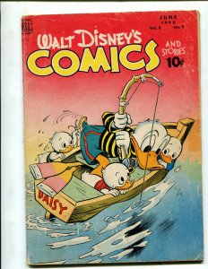 WALT DISNEY'S COMICS AND STORIES #93 (3.5) BARKS ART!