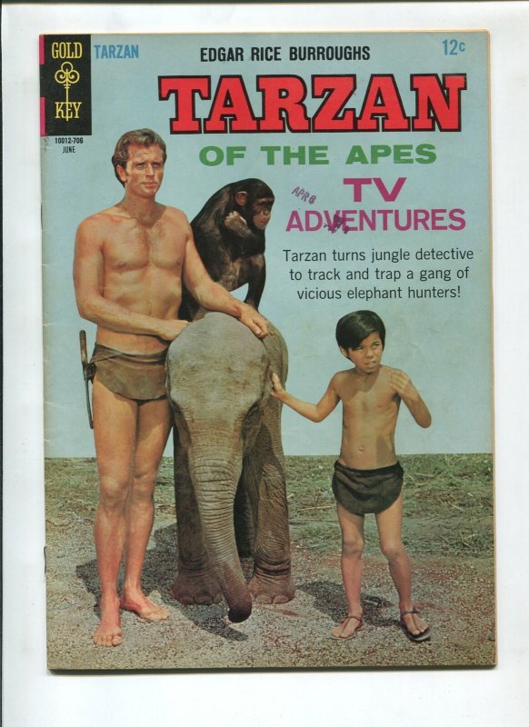 TARZAN #168 1967-GOLD KEY-EDGAR RICE BURROUGHS-VF