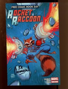 ROCKET RACOON #1 FCBD 2014 - SIGNED BY CARAMAGNA (9.2 OB) 2014