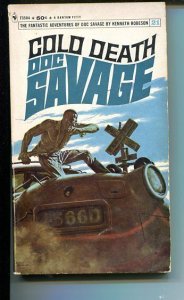 PULP:  DOC SAVAGE-COLD DEATH-#21-ROBESON-VG- JAMES BAMA COVER- VG
