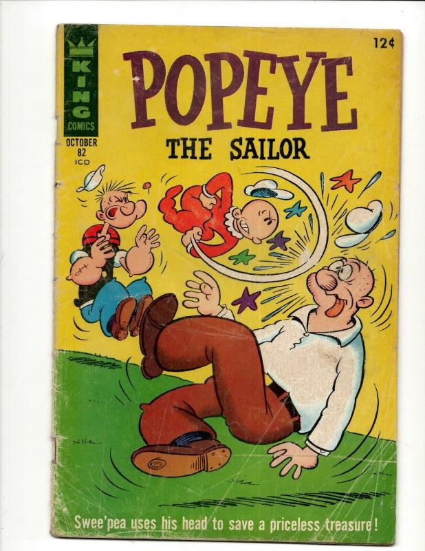 Popeye # 82 VG King Silver Age Comic Book Olive Oil Cartoon Spinach J371