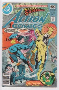 Action Comics #488 (1978)  FVF vs Microwave Man b/u story Air Wave FREE SHIPPING