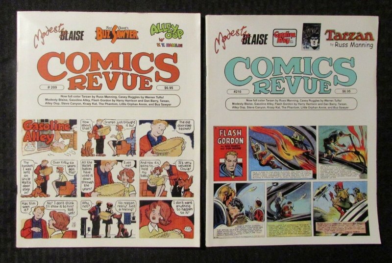 2003 COMICS REVUE Magazine #209 #210 FN-/FN LOT of 2 Alley Oop Modesty Blaise