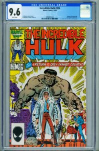 Incredible Hulk #324 CGC 9.6-Grey Hulk-Marvel comic book 3990901023