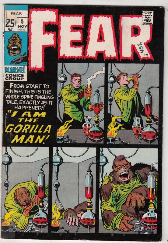 Fear #5 (Nov-71) VG/FN+ Mid-Grade 