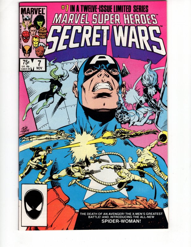 Marvel Super Heroes Secret Wars #7 1st App-New spider-Woman! HIGH GRADE