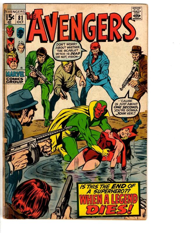 Avengers # 81 VG Marvel Comic Book Kang Iron Man Hulk Thor Captain America RH3