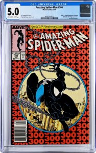 Amazing Spider-Man #300 1st App of Venom Marvel CGC Graded 5.0 VG/FN