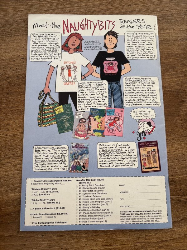 Naughty Bits # 15 VF/NM Fantagraphics Comic Book Roberta Gregory 2 J299