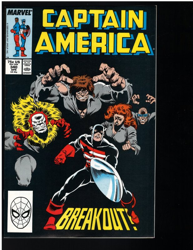 Captain America #340 (Marvel, 1988)