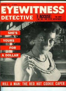 EYEWITNESS DETECTIVE #1 12/55-HOOKERS-SOUTHERN STATES PEDIGREE-nm