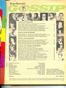 Rona Barrett's Gossip-Burt Reynolds-Dinah Shore-Peter Falk-May-1973