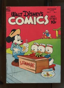 WALT DISNEY'S COMICS AND STORIES #97 (7.0) LEMONADE STAND COVER