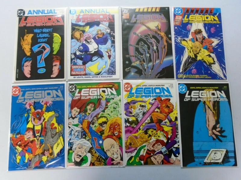 Legion of Super-Heroes Set:#1-63 + Annual:#1-4, 67 Different, 8.0/VF (1984-1989)