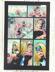 JSA #41 p.3 Color Guide Art - Rex Tyler Hourman and Stargirl by John Kalisz