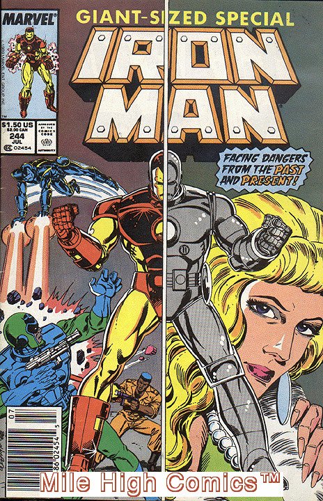 Iron MAN (1968 Series) (Invincible Iron Man)(Marvel) #244 Newsstand Near  Mint