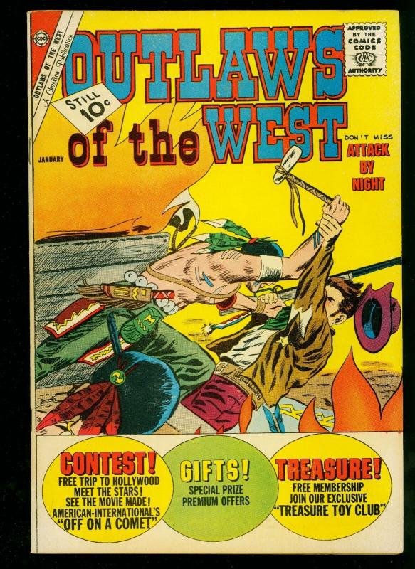 Outlaws of the West #35 1961- Charlton Western- Masked Raider- VF