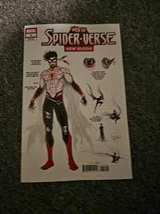 WEB OF SPIDER-VERSE NEW BLOOD #1 VECCHIO 1:10 RI INCENTIVE DESIGN VARIANT NM