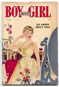 Boy Meets Girl #7 1951- All Kisses Aren't Love- Romance FN+