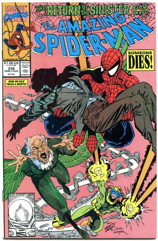 AMAZING SPIDER-MAN #336 1990-MARVEL COMICS-NM NM