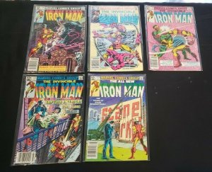IRON MAN 5PC (FN+/VF) ISSUES #164, 168, & 171-73, NEWSSTAND 1982-83 