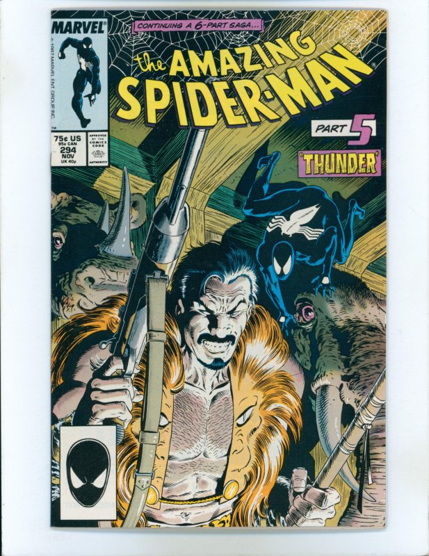 The Amazing Spider-Man #294 (1987) Death of Kraven (suicide) Movie Spec