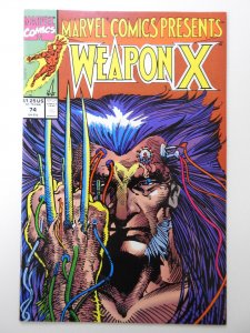 Marvel Comics Presents #74 (1991) Weapon X Storyline! Beautiful NM- Condition!