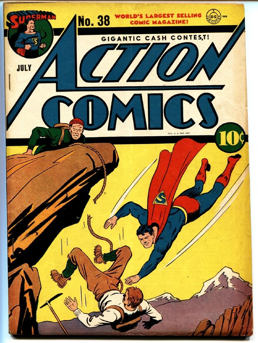 Action Comics 38Superman1941Dc Book Comic Books