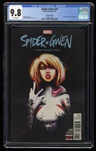 Spider-Gwen #24 CGC NM/M 9.8 White Pages Spider-Gwen becomes Venom!