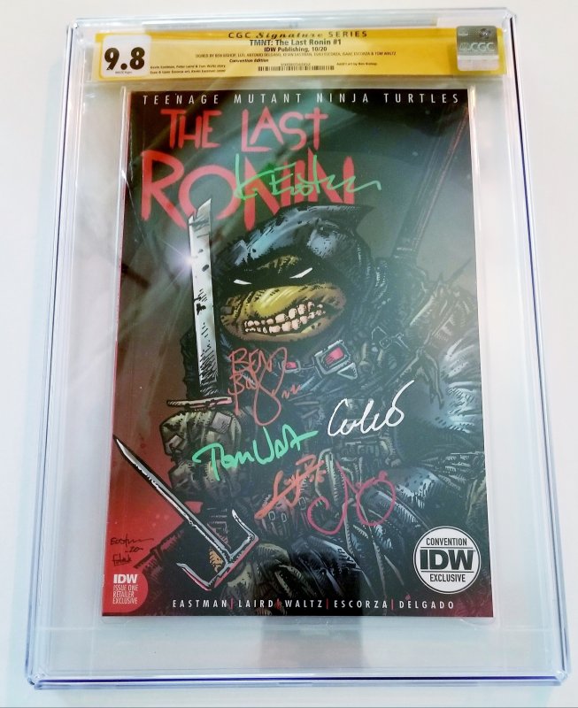 TMNT: The Last Ronin #1 NYCC Variant CGC 9.8 6X Signatures FREE SHIPPING