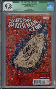 AMAZING SPIDER-MAN #700 CGC 9.8 SIGNED DAN SLOTT DEATH OF PETER PARKER 8002