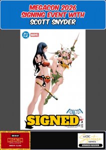 BATMAN DEADPOOL #1 JAE LEE MEGACON 2026 SCOTT SNYDER SIGNED W/COA PRESALE NM