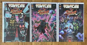 Teenage Mutant Ninja Turtles Vs Street Fighter #3,4,5 NM Lot TMNT IDW Cover A
