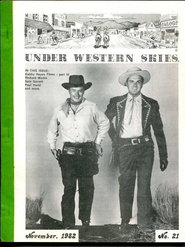 Under Western Skies #21 11/1982-Tim Holt-Richard Martin-Gabby Hayes-VG/FN