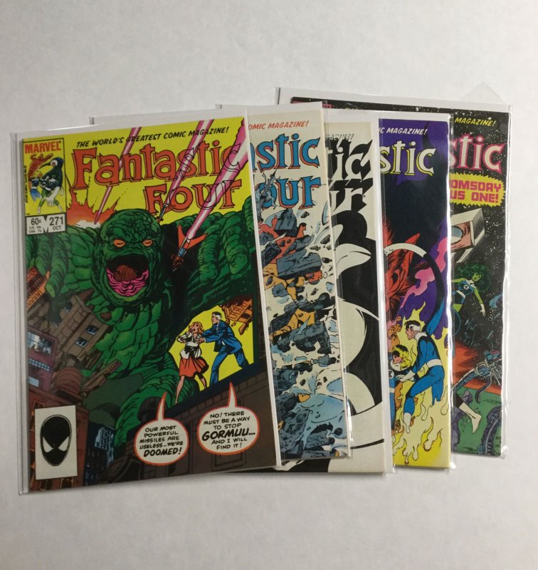 Fantastic Four 271 274 276 277 279 Lot Set Nm Nearmint Marvel 