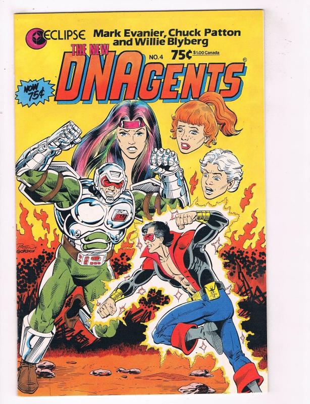 Dnagents #4 VF Eclipse Comics Comic Book Evanier 1985 DE38 AD11