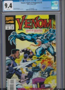 VENOM: NIGHT OF VEGENANCE #2 CGC 9.4 WHITE 8/94  MARVEL