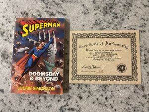 Superman Doomsday & Beyond SIGNED By Louise Simonson DC Comics Book Bantam J935 