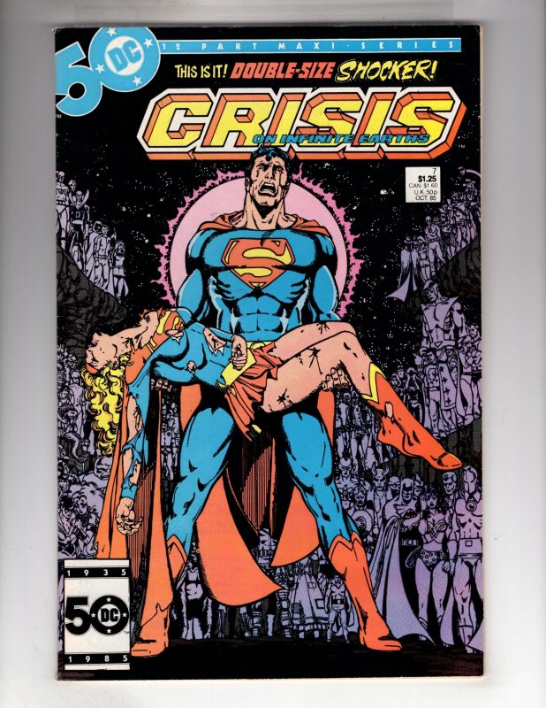 Crisis on Infinite Earths #7 (1985) DEATH OF SUPERGIRL!  / EBI#1
