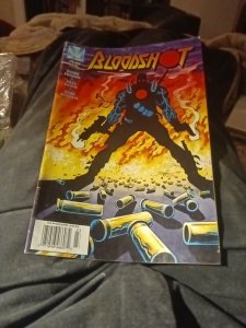 Bloodshot Comic Book 46 Casualties Valiant 1996 News Stand Variant Cover Edition