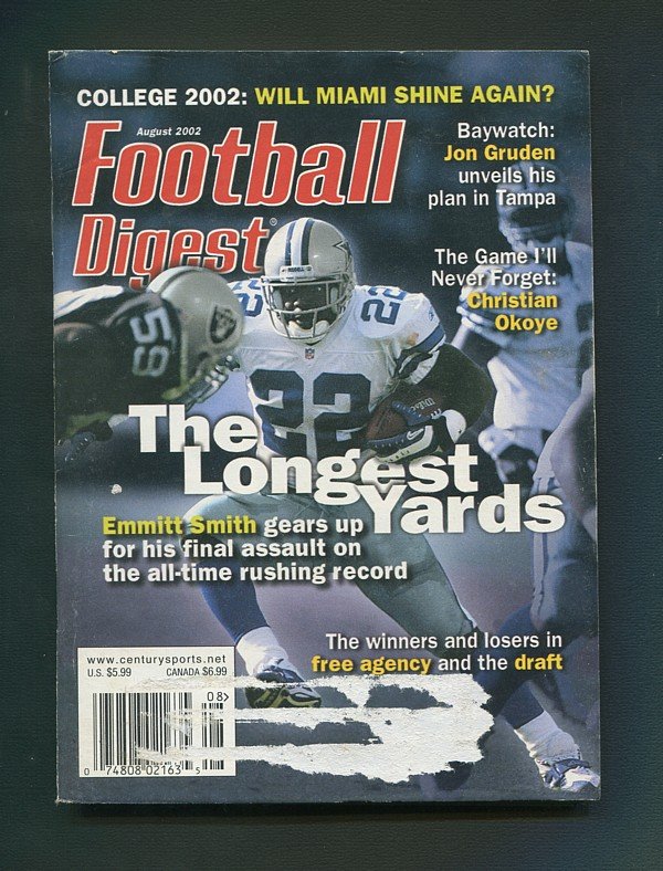 Football Digest / Emmitt Smith  / Aug 2002