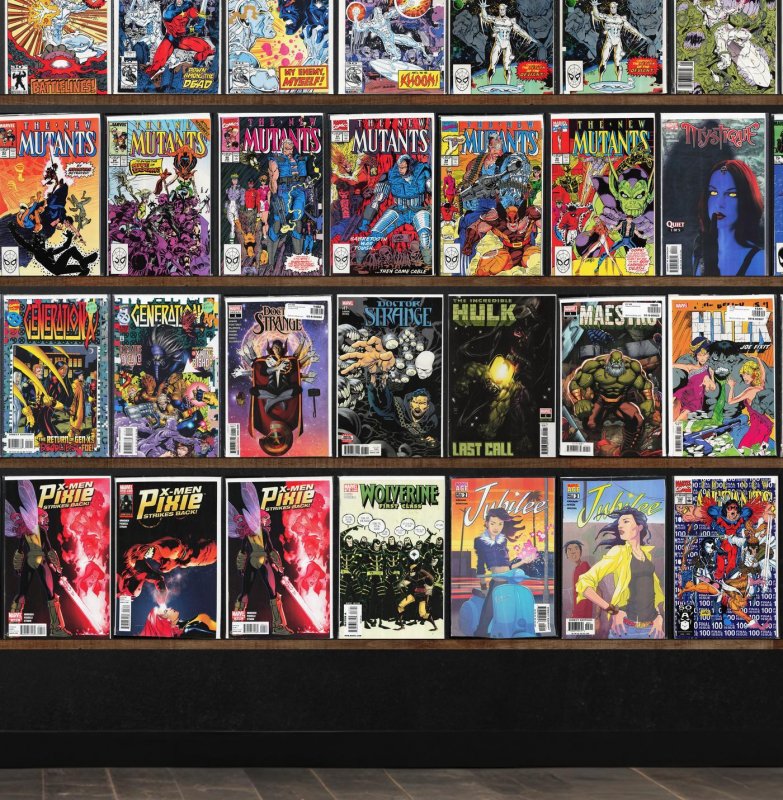 Huge Lot 160+ Comics with The New Mutants, Generation X, Silver Surfer & More!