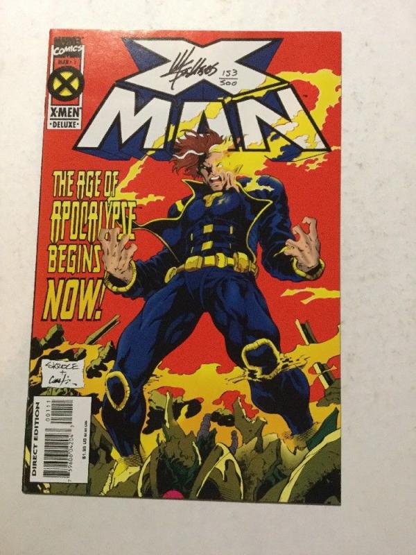 X-Man 1 NM Near Mint Signed By Mike Sellers W/ C.O.A.