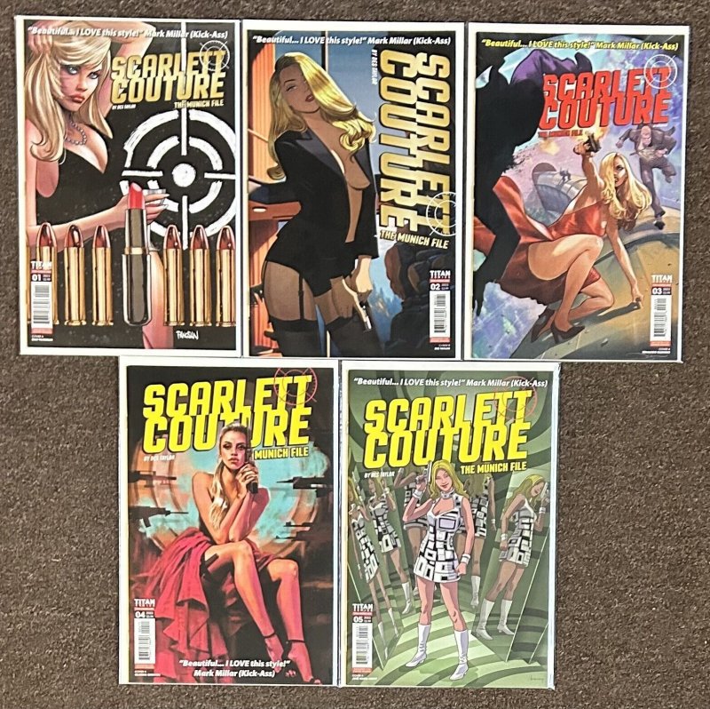 Scarlett Couture The Munich File #1,2,3,4,5 Titan Comics Set