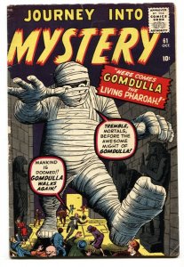 JOURNEY INTO MYSTERY #61-GOMDULLA-PRE-HERO MARVEL-1960 VG+