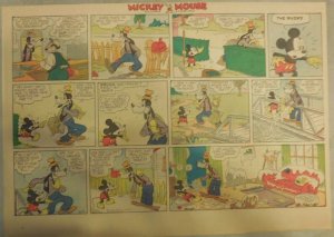 Mickey Mouse Sunday Page by Walt Disney from 2/4/1940 Half Page Size 