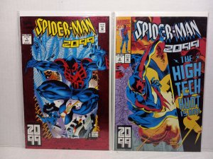 SPIDER-MAN 2099 #1 + #2 - FIRST SERIES - FREE SHIPPING