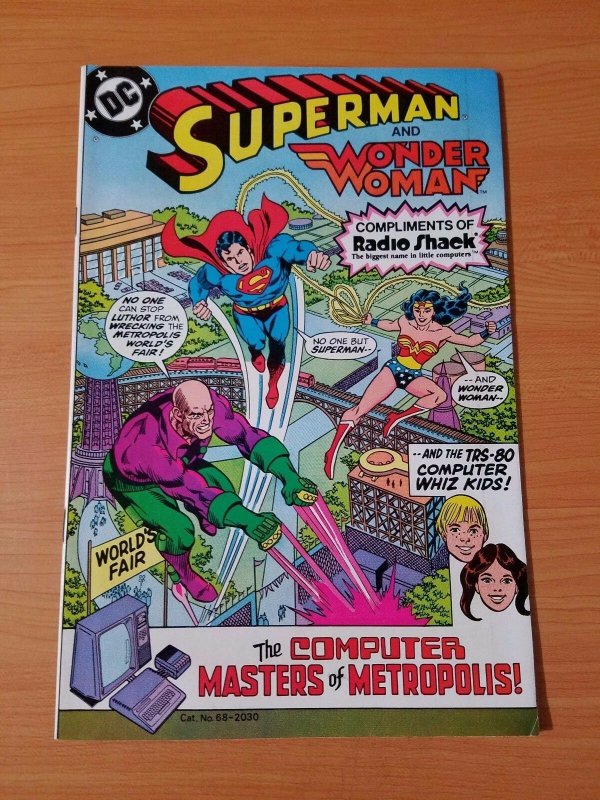 Superman and Wonder Woman Radio Shack Promo ~ NEAR MINT NM ~ 1982 DC Comics