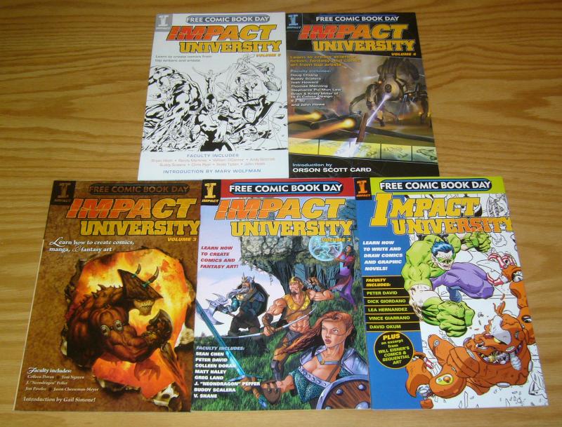 Impact University #1-5 VF/NM complete series - peter david - how to make comics
